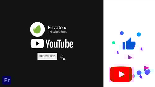 Curtir comentário no Youtube Inscrever-se | Para Premiere Pro