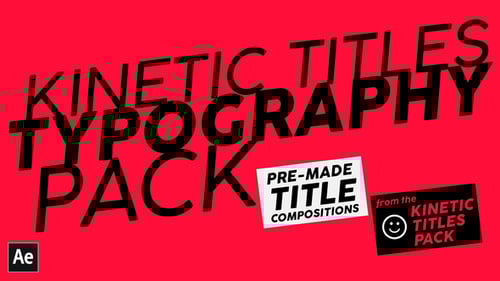 Kinetic Titles Typography Pack