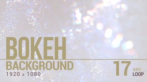 White Glitter Bokeh Background