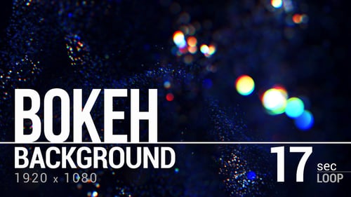 Shimmering Colorful Light Particles Bokeh Abstract Background