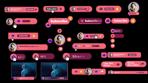 Paquete de suscriptores de YouTube Pop