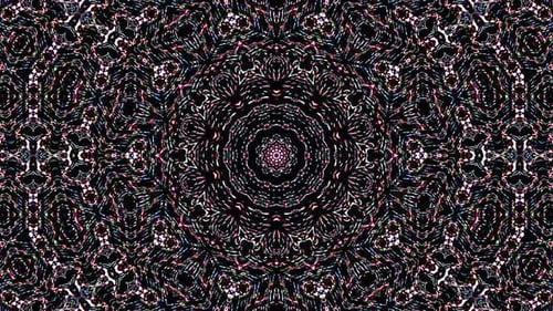 Abstract kaleidoscope shining beautiful red blue line smooth motion with shining light motion