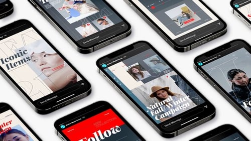 Minimal Fashion Stories with Dynamic Typography