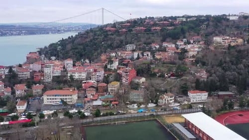 Istanbul Bosphorus Aerial View