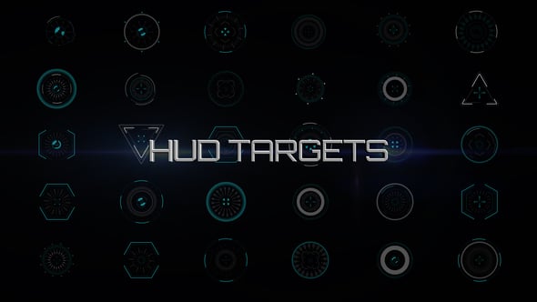 Animated Futuristic HUD Target Elements Pack, Infographics ft. circle ...