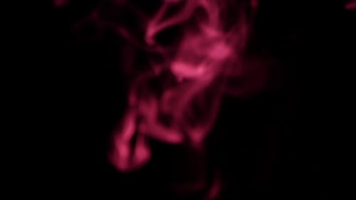 Magenta Smoke Swirls on Black Background