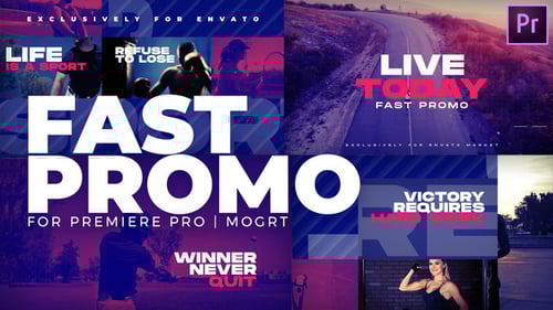 Dynamic Sports Promo with Glitch Kinetic Typography