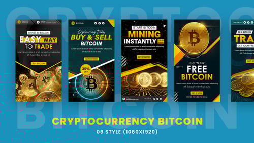 Cryptocurrency Bitcoin Stories Pack