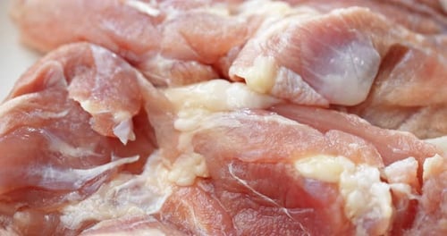 Raw chicken thigh