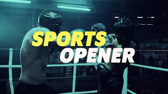 Dynamic Sports Opener with Energetic Transitions and Bold Typography ...