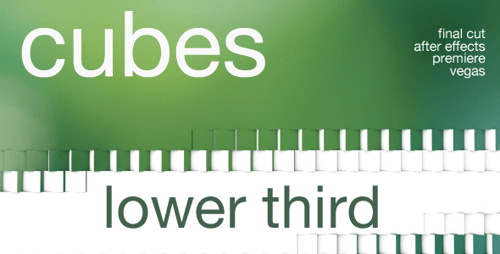 Modern Geometric Cube Reveal Transition