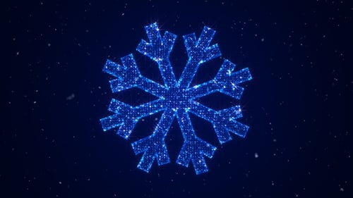 Snowflake 3D Hologramm V17