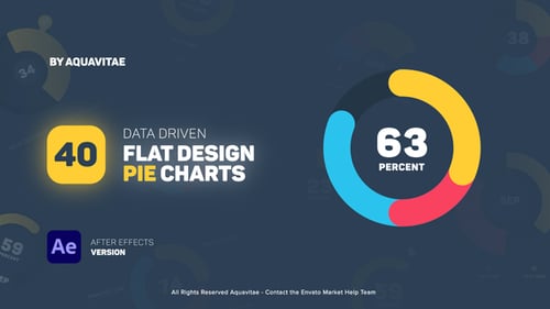 Flat Design Pie Charts