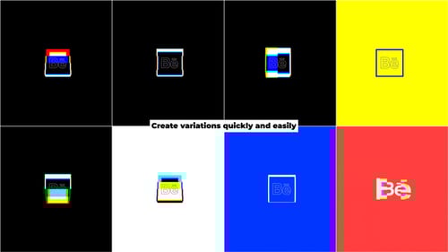 Minimal Glitch Logo Reveal