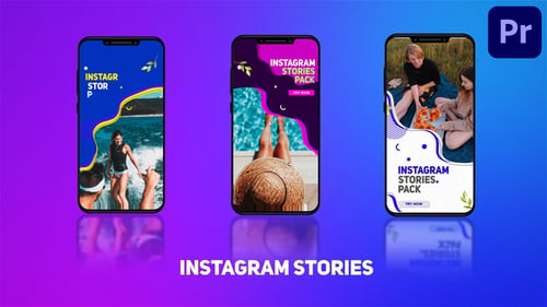 Historias de Instagram Mogrt 100