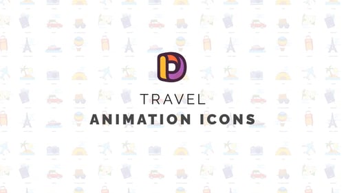 Viajes - Íconos de animación