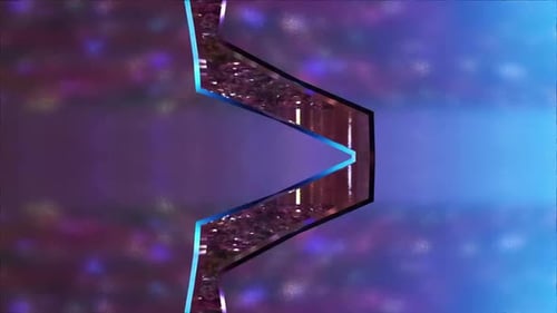 Representación 3D de vídeo de fondo de longitud de onda abstracta