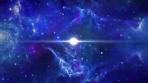 3D Blue nature dark galaxy view star lines timelapse night sky stars light