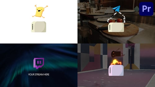 Funny Toast Logo for Premiere Pro