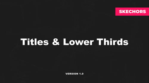 Modern Titles & Lower Thirds | After Effects