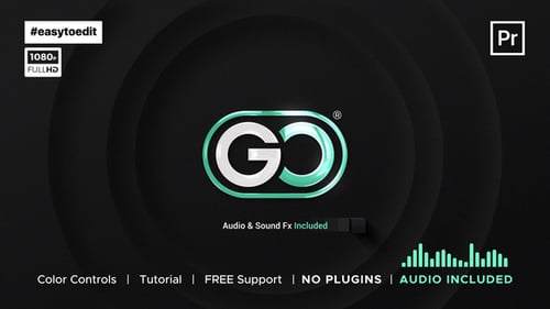 Glossy Metallic Light Logo Reveal