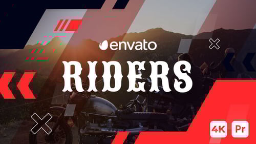 Dynamic Motorcycle Rider Community Slideshow for Action Sports