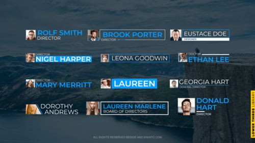 Modern Profile Picture Lower Thirds with Clean Animations