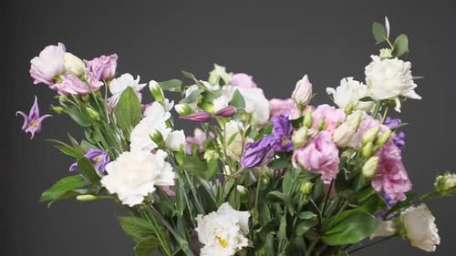 Spring Composition of Fresh Colorful Flowers Made By Florist