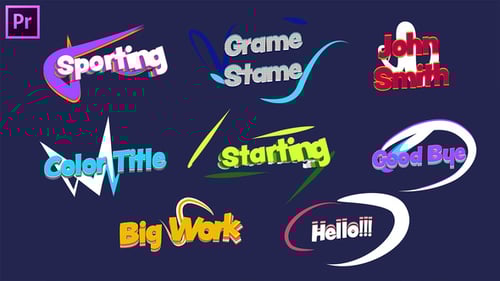 Vibrant Motion Graphics Text Reveals