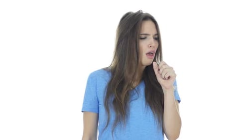 Woman Suffers Coughing