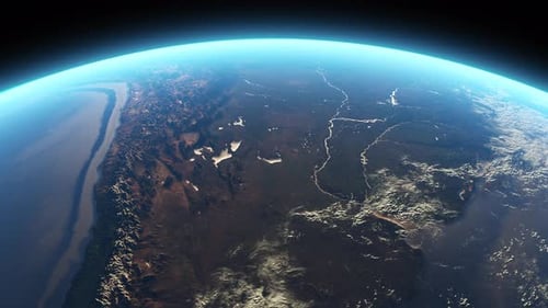 Earth Close Up South America Terrain
