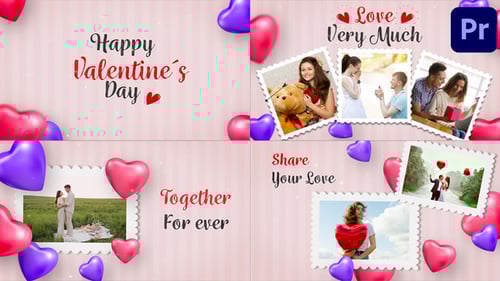 Valentine Day Slideshow | Mogrt