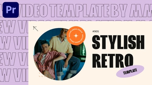 Dynamic Retro Grid Opener with Bold 90s Graphics