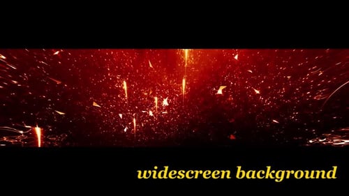 Dynamic Red and Orange Particle Light Trails Background