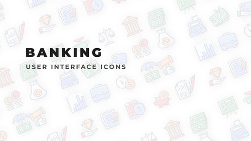 Animated Business and Finance User Interface Icons
