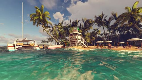 Beach Vacation On The Island