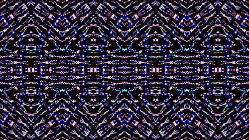 Vibrant Glowing Geometric Pattern Loop Background Animation