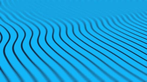 Abstract Flowing Wavy Lines Loopable Background