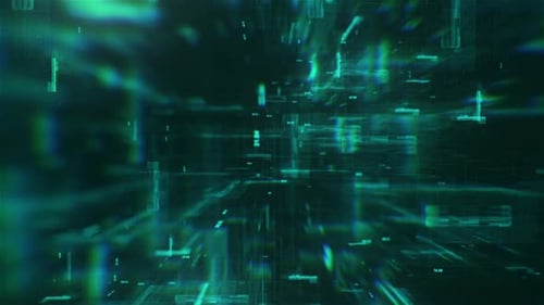 Futuristic Digital Data Stream Network Background