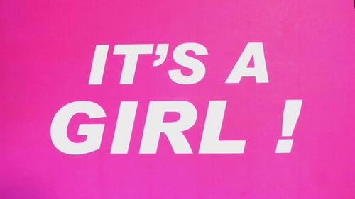 It's a Girl Announcement Text Reveal