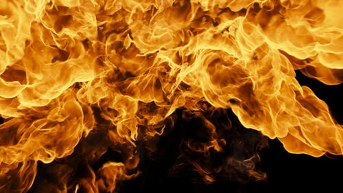 Abstract Fire Smoke Fluid Transition