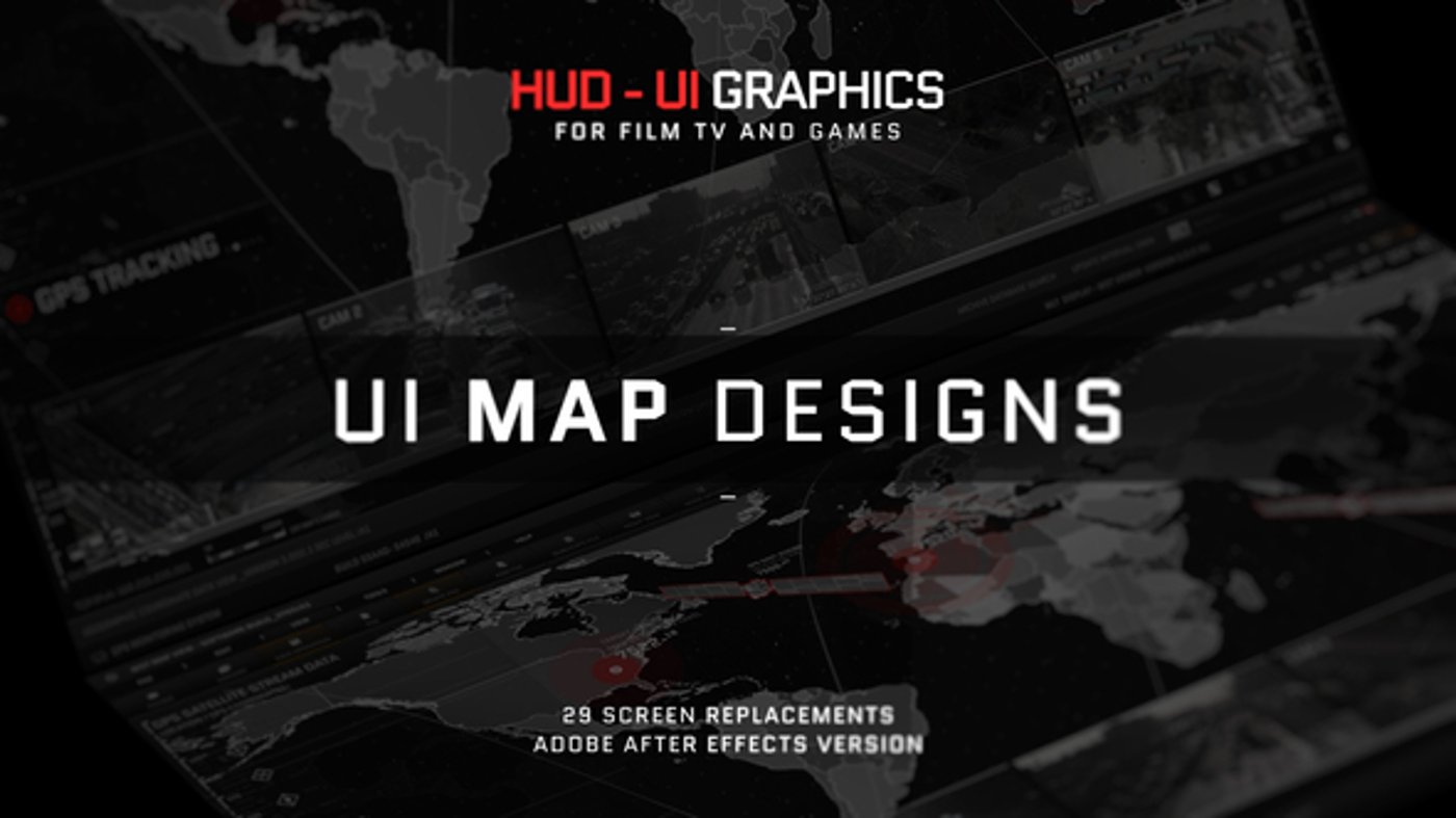 HUD - UI Map Designs, Elements ft. hud map & plane map - Envato