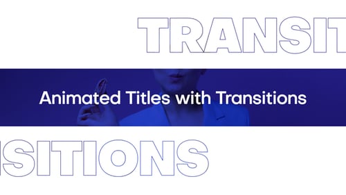 Animated Titles with Transitions | for Premiere Pro