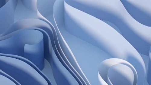 Kurviges Papier mit blauem Hintergrund