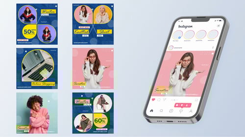 Winter Sale Social Media Post | MOGRT