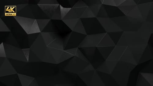Abstract Dark Geometric Low Poly Background Loop