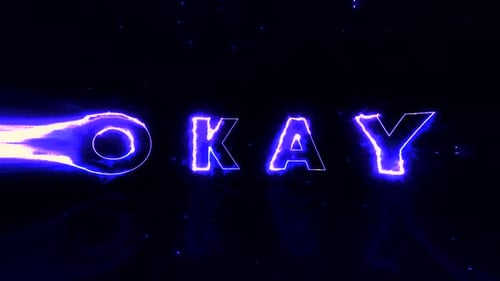 Neon Text Reveal with Energetic Electric Light