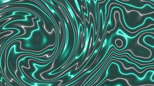 Glowing Neon Lines Fluid Abstract Motion Background