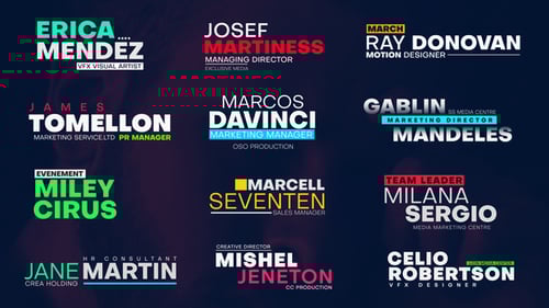 Dynamic Lower Thirds Pack with Modern Text Animations