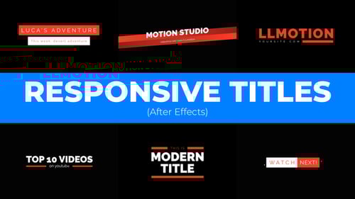 Dynamic Minimalist Animated Text Titles Pack